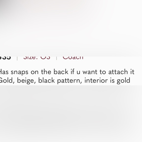 Coach getaway Makeup Bag 10 x 8 - Picture 4 of 5